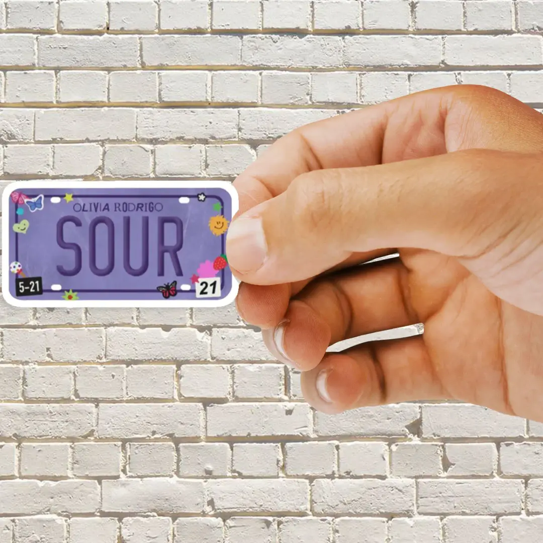 OLIVIA RODRIGO SOUR NUMMERNSCHILD Sticker