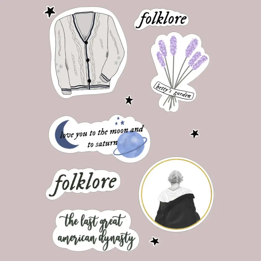Taylor Swift Folkore Stickers