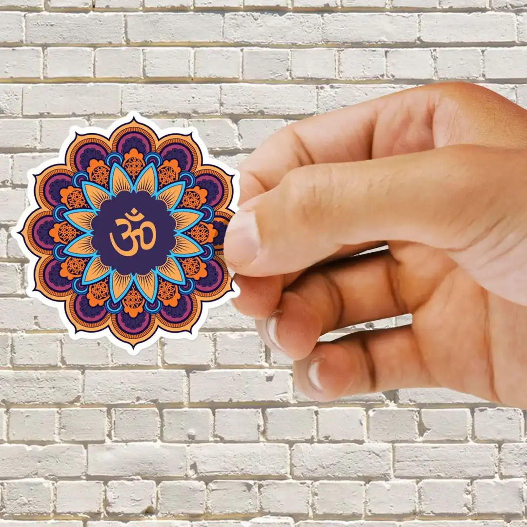 Mandala-Blumen-Sticker