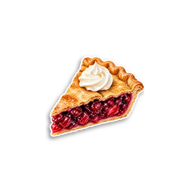 Cherry Pie Slice Sticker