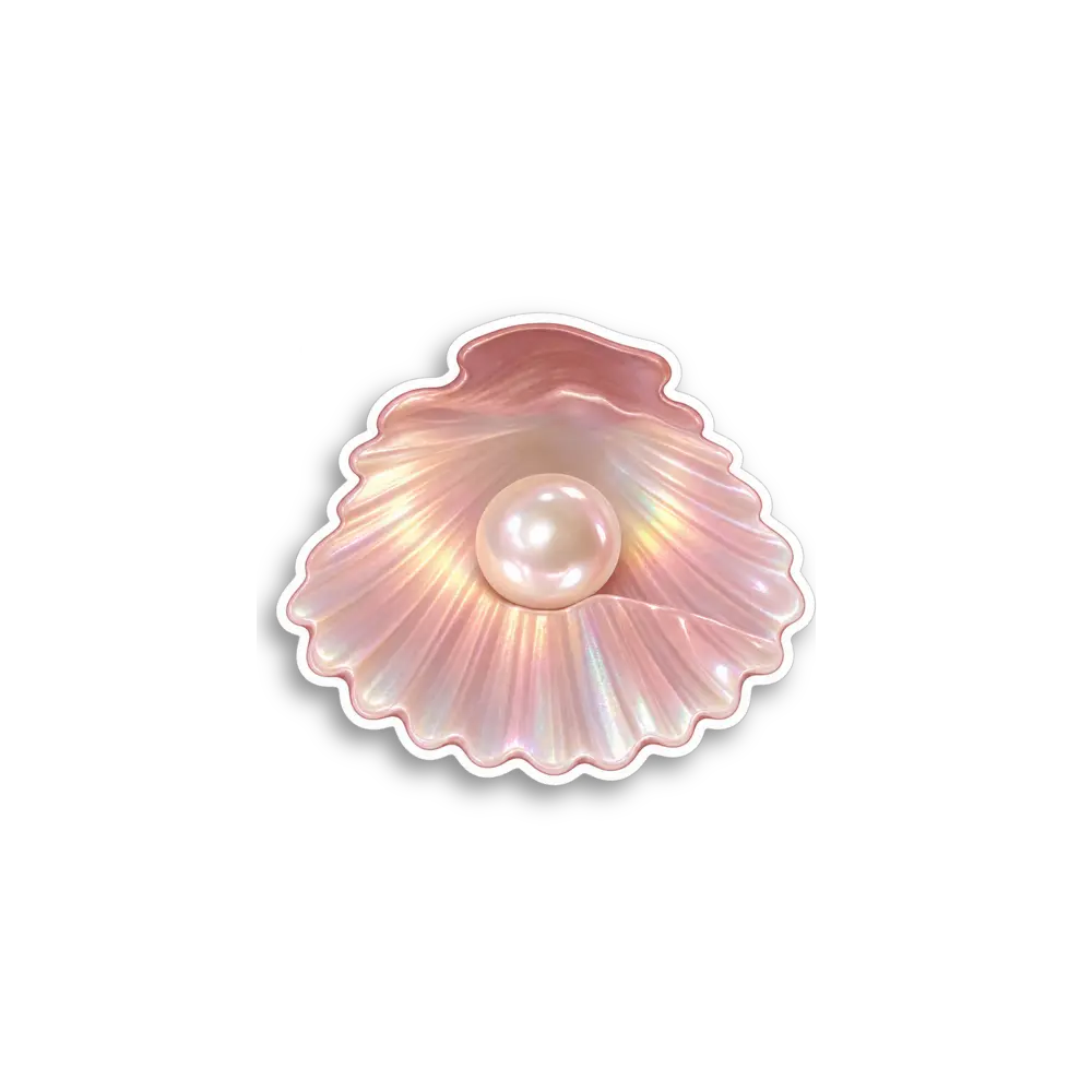 Pearl Seashell Sticker