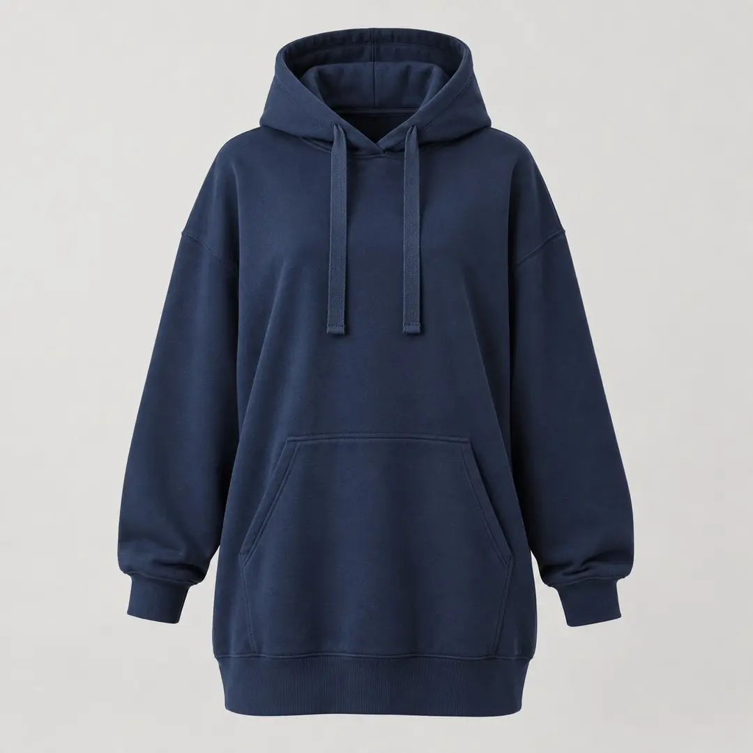 Peak Oversized Hoodie in Navy