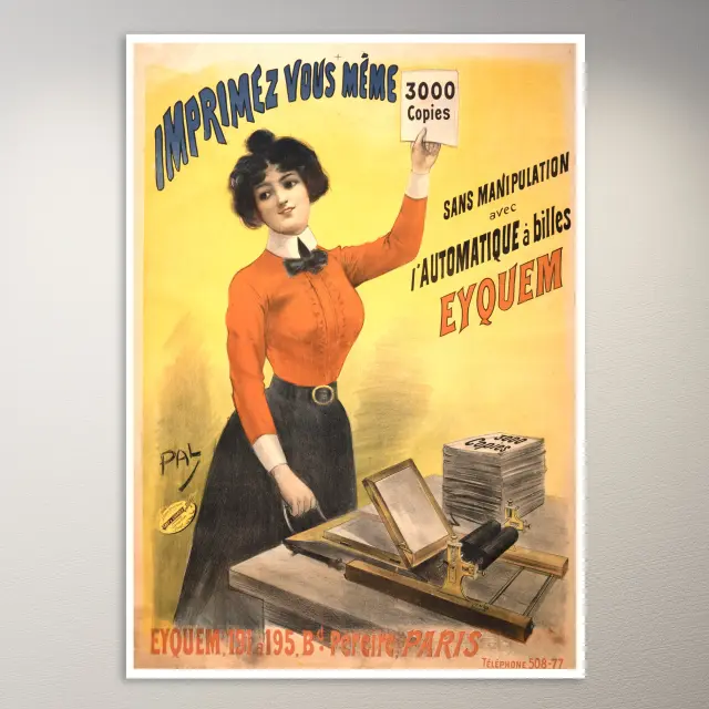 Vintage Advertisement Poster
