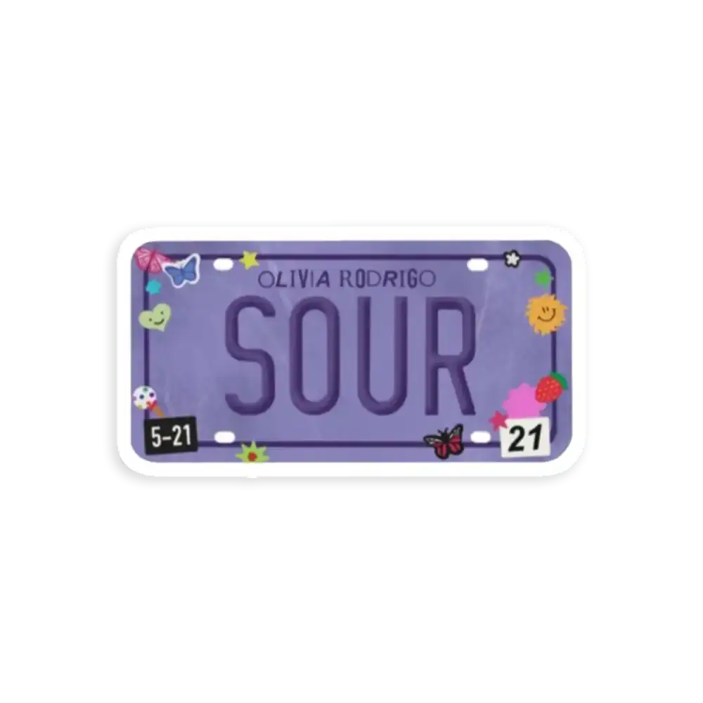 OLIVIA RODRIGO SOUR NUMMERNSCHILD Sticker