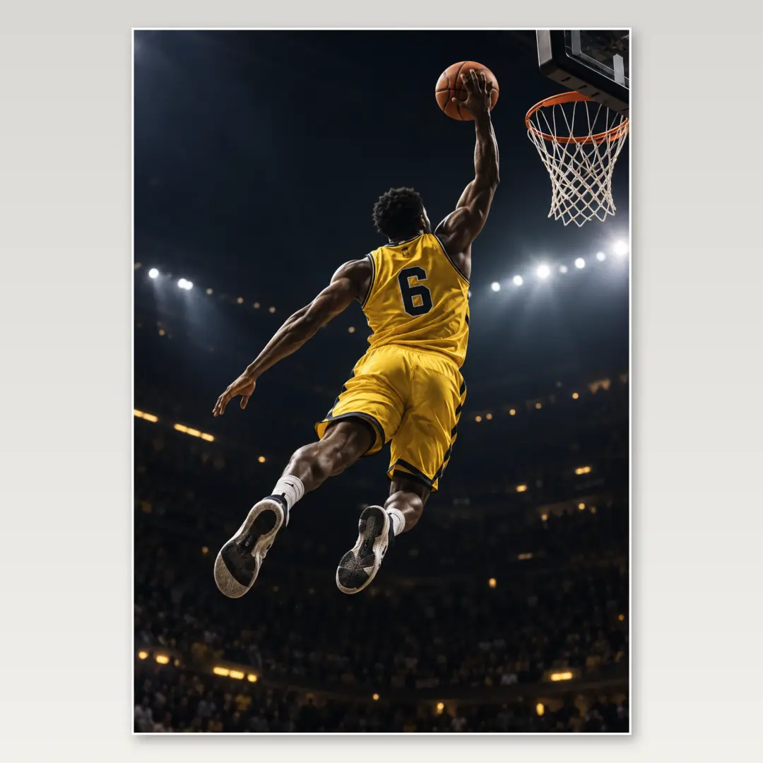 Yellow Jersey Dunk A4 Poster