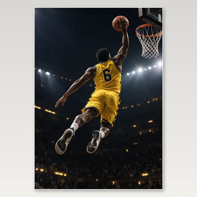Yellow Jersey Dunk A4 Poster