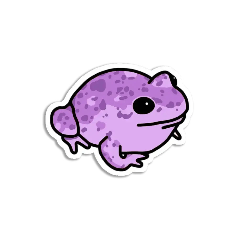 Lila Frosch Sticker
