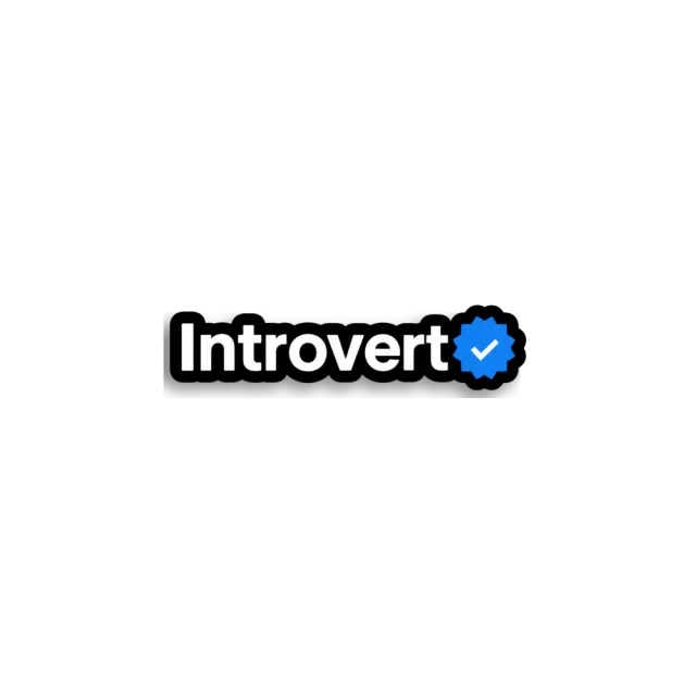 Introvertiert Verifiziert Sticker