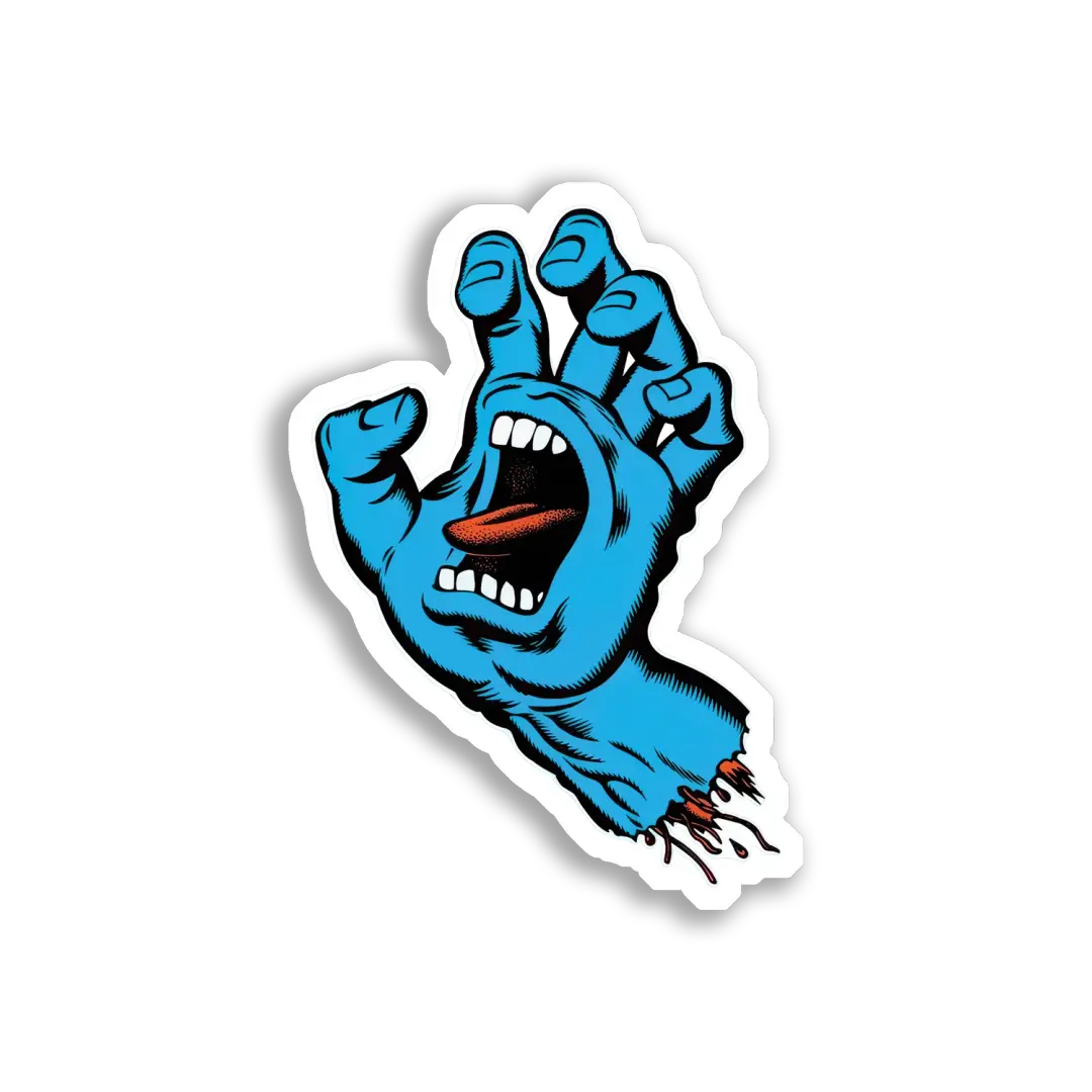 Screaming Hand Sticker Image Sticker