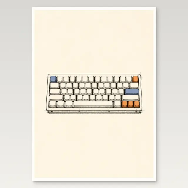 Mechanische Tastatur Poster